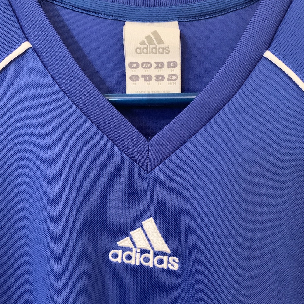 Adidas soccer #9 training jersey, ClimaLite, mens M - Picture 3 of 5